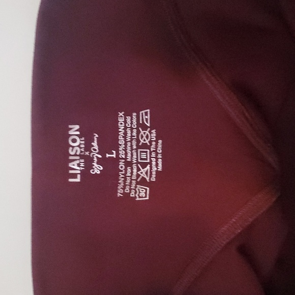 Liaison The Label Sydney Adams 25" Adapt Pant Flex Fabric Size Large Rosewood - Picture 6 of 10